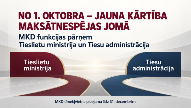 No 1.oktobra jauna kārtība maksātnespējas jomā
