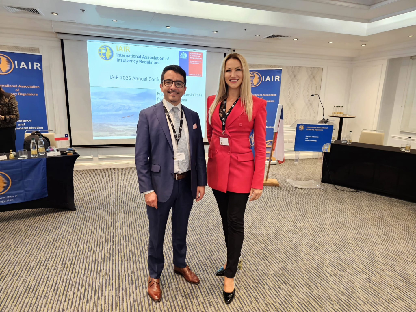 Inese Steina, Hugo Sanchez IAIR konferencē Čīlē 2025