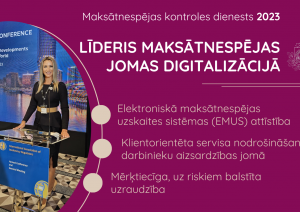 Vizuālā informācija par MKD  maksātnespējas jomas digitalizācijālīder