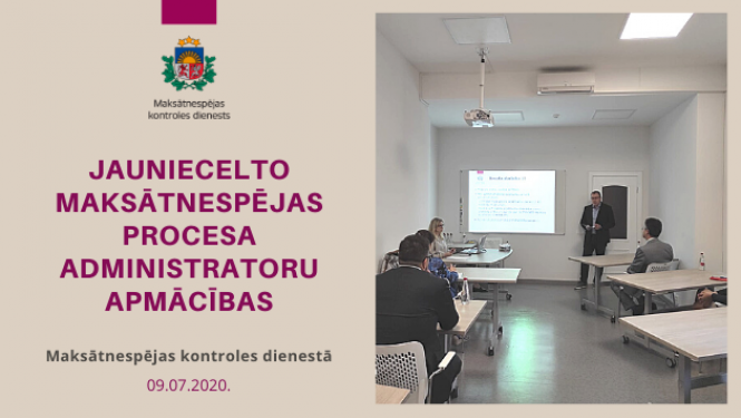 JAUNIE MAKSĀTNESPĒJAS PROCESA ADMINISTRATORI MĀCĪBAS APMEKLĒ PILNĀ SASTĀVĀ