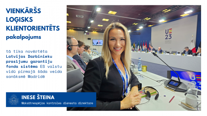 Inese Šteina - Maksātnespējas kontroles dienesta direktore - Madridē 2.un 3.11.2023