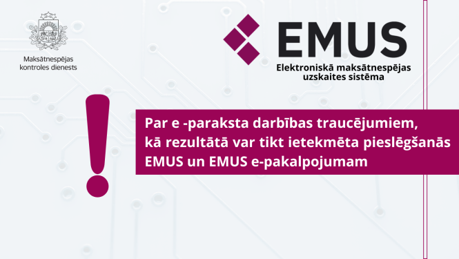 Par eParaksta darbības traucējumiem