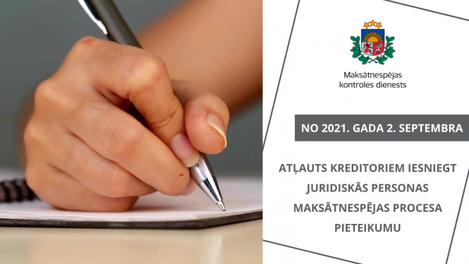 Kreditors drīkst iesniegt juridiskās personas maksātnespējas procesa pieteikumu 
