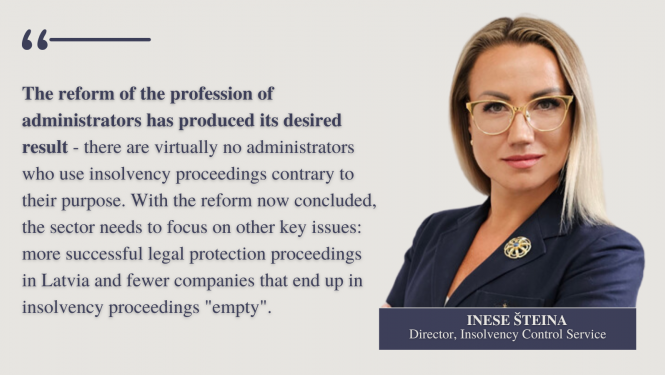 Inese Steina - director, Insolvency Control Service