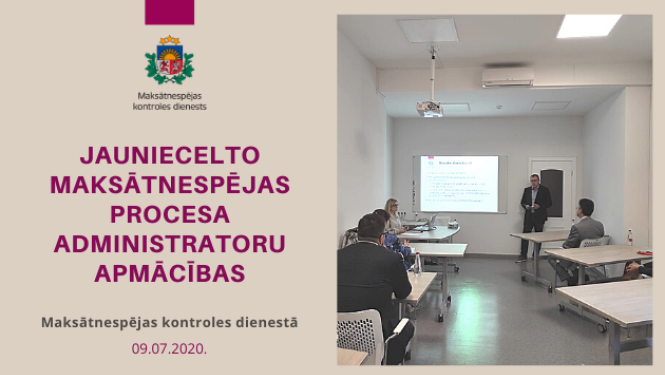 JAUNIE MAKSĀTNESPĒJAS PROCESA ADMINISTRATORI MĀCĪBAS APMEKLĒ PILNĀ SASTĀVĀ