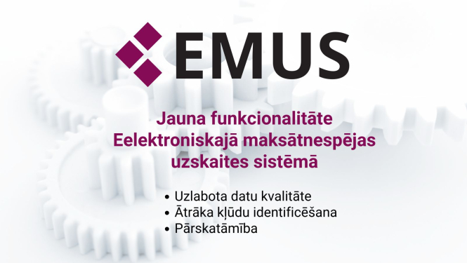 Ilustratīvs attēls apr Elektroniskās maksātnespējas uzskaites sistēmas jauno funkcionalitāti