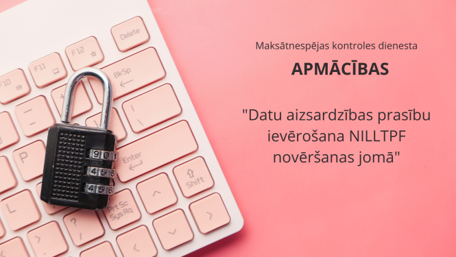 Datora klaviatūra ar koda atslēgu, kas simbolizē datu auzsardzību