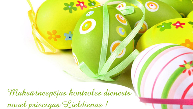 Maksātnespējas kontroles dienests novēl priecīgas Lieldienas!