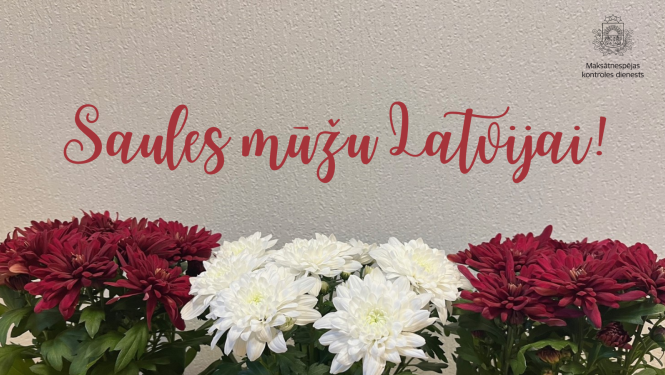 sveiciens Latvijai un ziedi