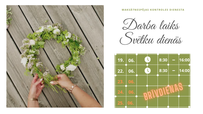 MKD darba laiks Līgo svētku laikā