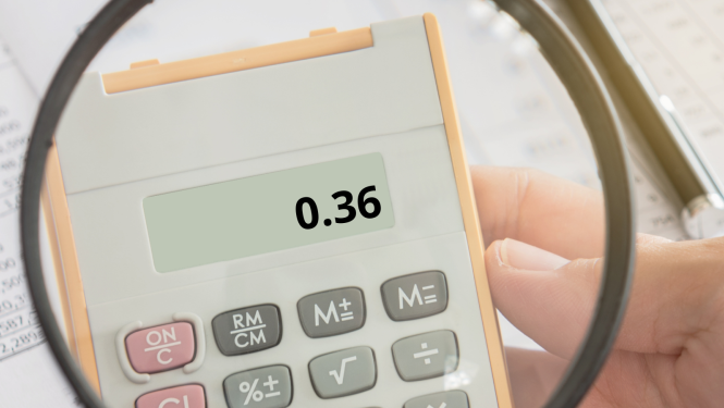 Kalkulators ar ciapru 0.36, kas atspoguļo Uzņēmējdarbības riska valsts nodevas apmēru 2023.gadā