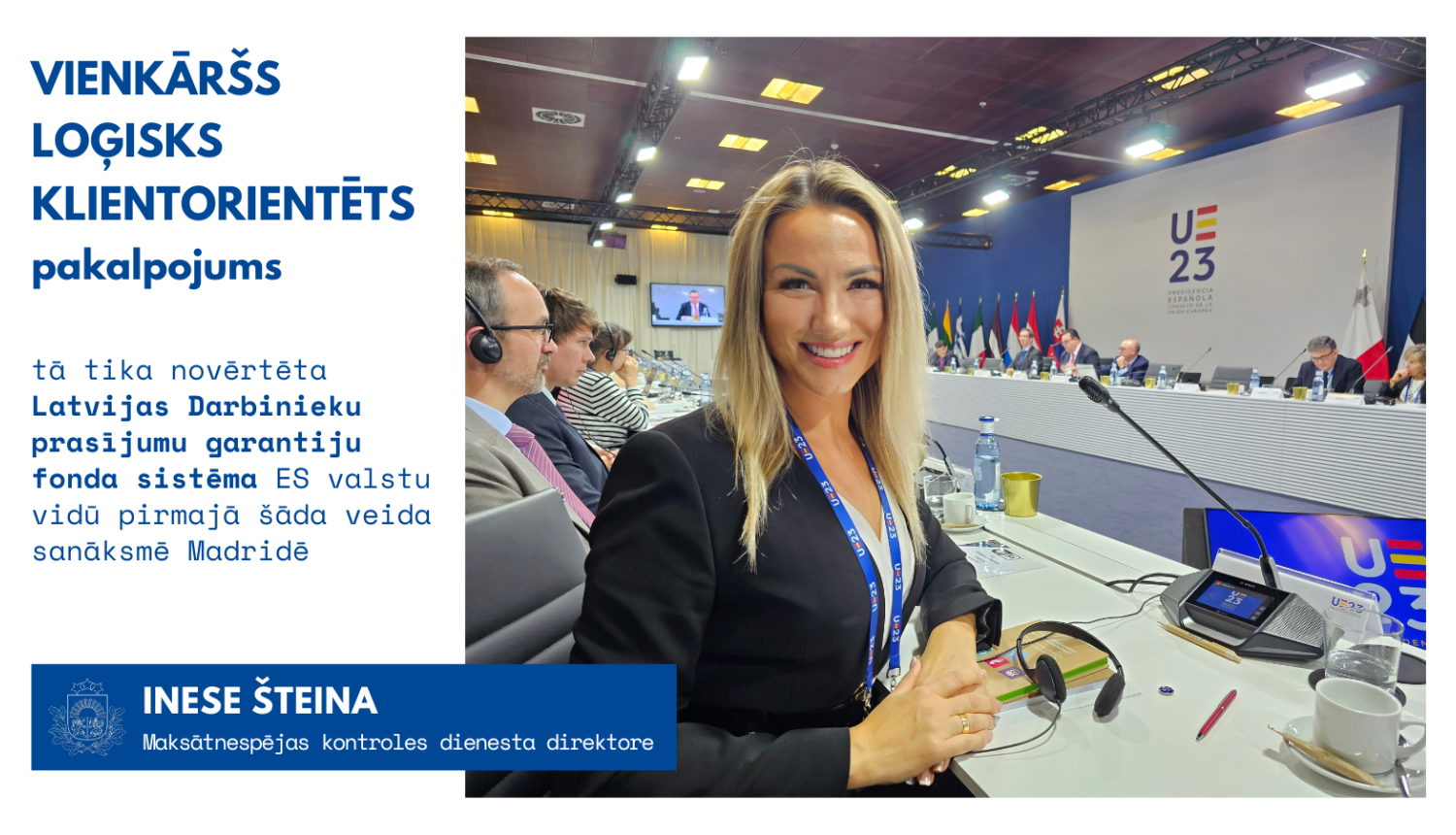 Inese Šteina - Maksātnespējas kontroles dienesta direktore - Madridē 2.un 3.11.2023