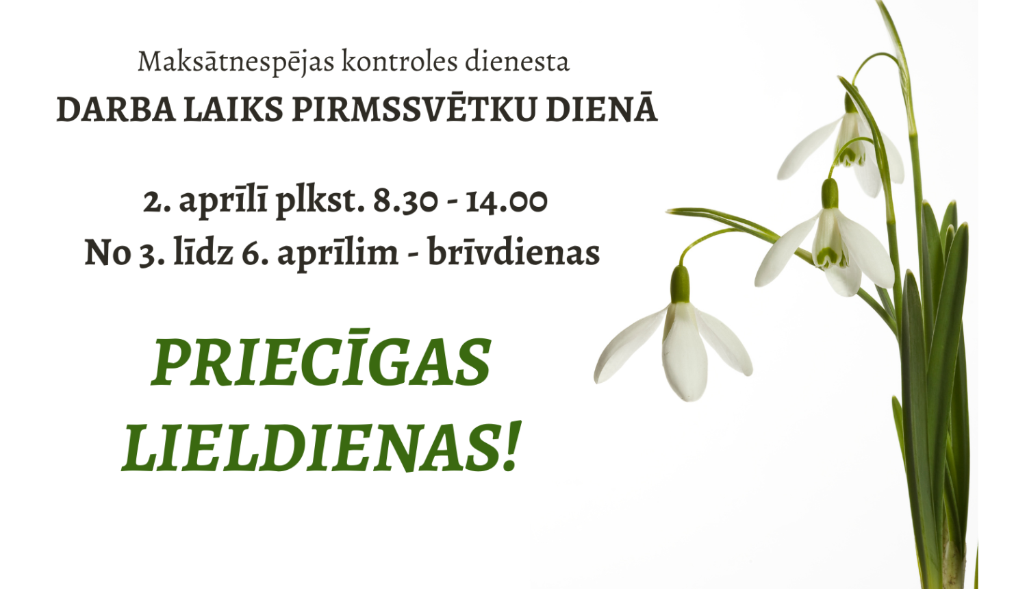 Priecīgas Lieldienas!