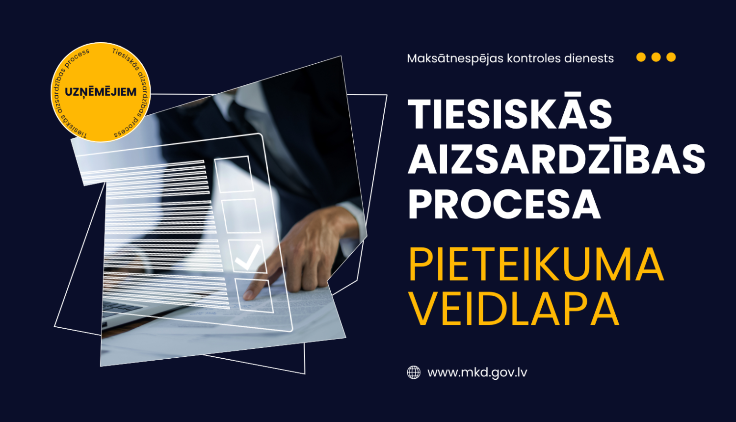 Ilustratīvs attēls par tiesiskās aizsardzības procesa pieteikuma veidlapu