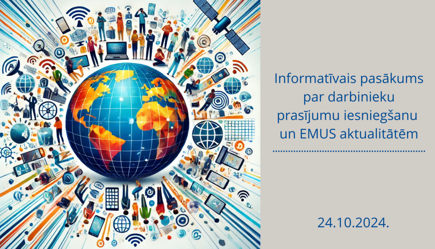 attēls ar zemeslodi un cilvēkiem