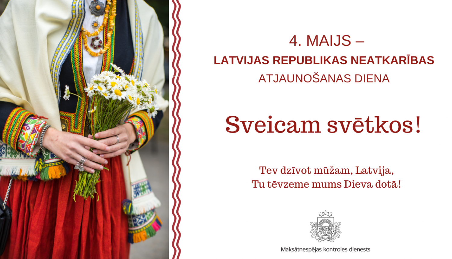 Tautu meita kā simbols 4.maija svētkiem