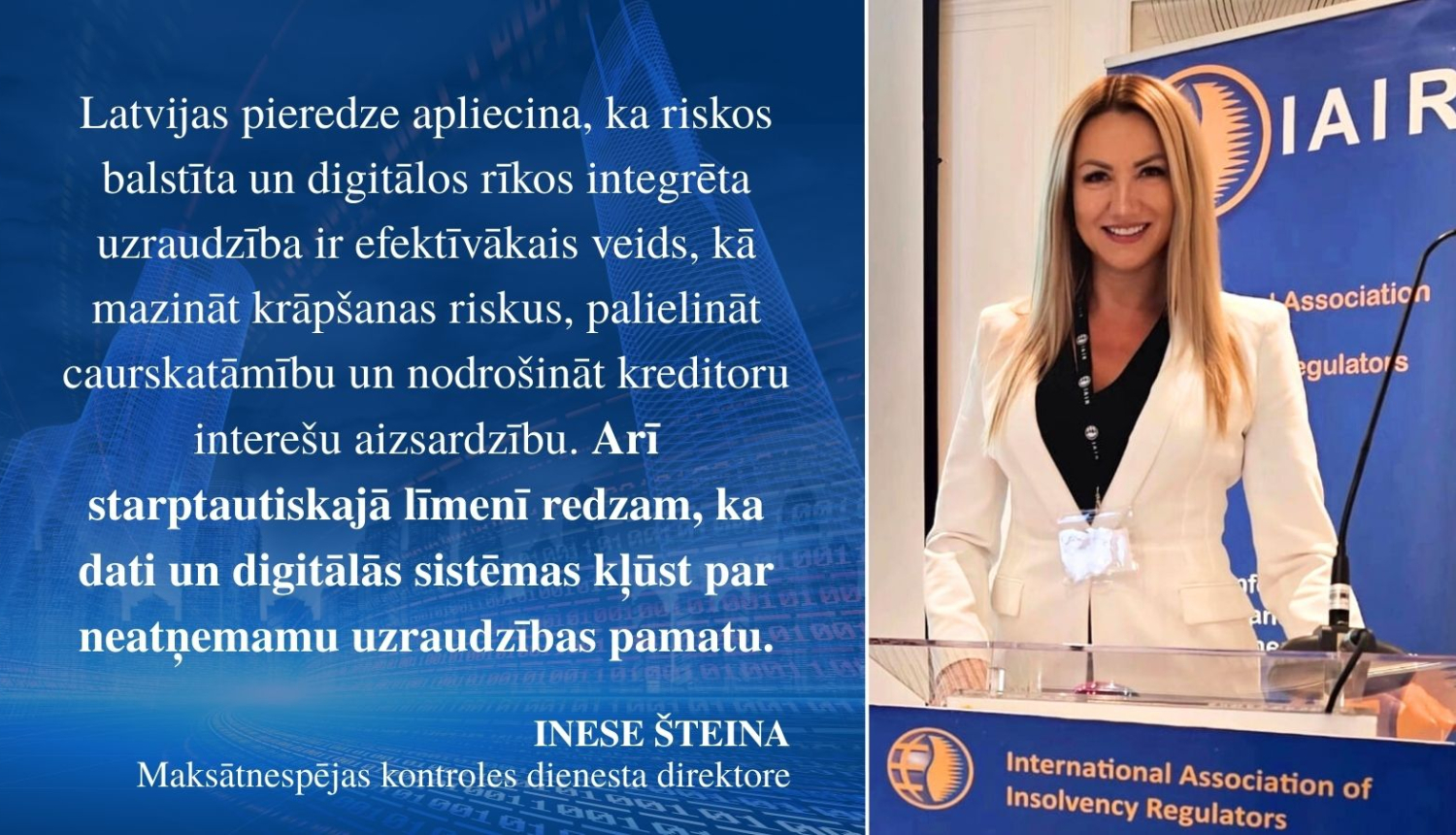 Inese Šteina IAIR konferencē Čīlē 2025